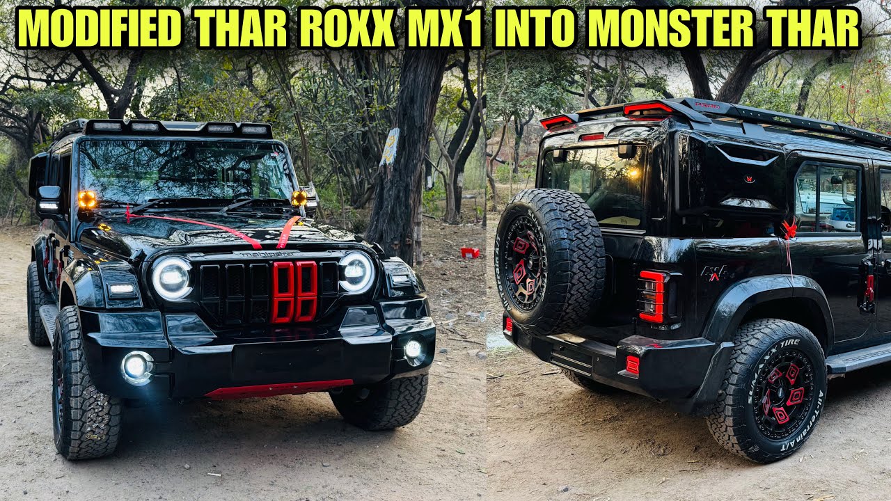Modified Thar Roxx 2026 | Thar Roxx Mx1 to Ax7L 🤩 Thar Roxx modification with Price
