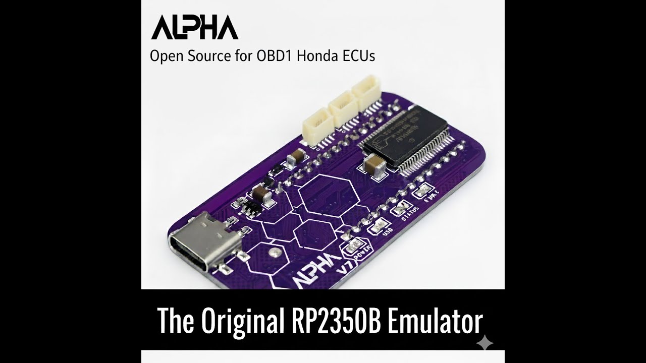 Alpha Emulator: Open Source & The First RP-Based OBD1 Honda Emulator