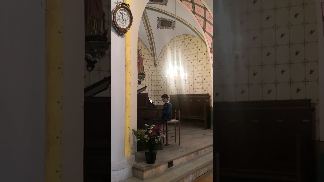 Mad World à l'harmonium, église d'Espezel, lors de la fête annuelle