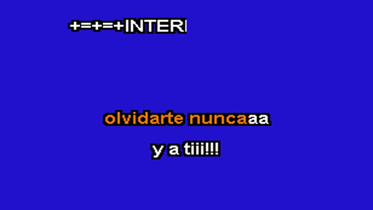 Olvidarte Nunca Grupo Santa Maria KARAOKE