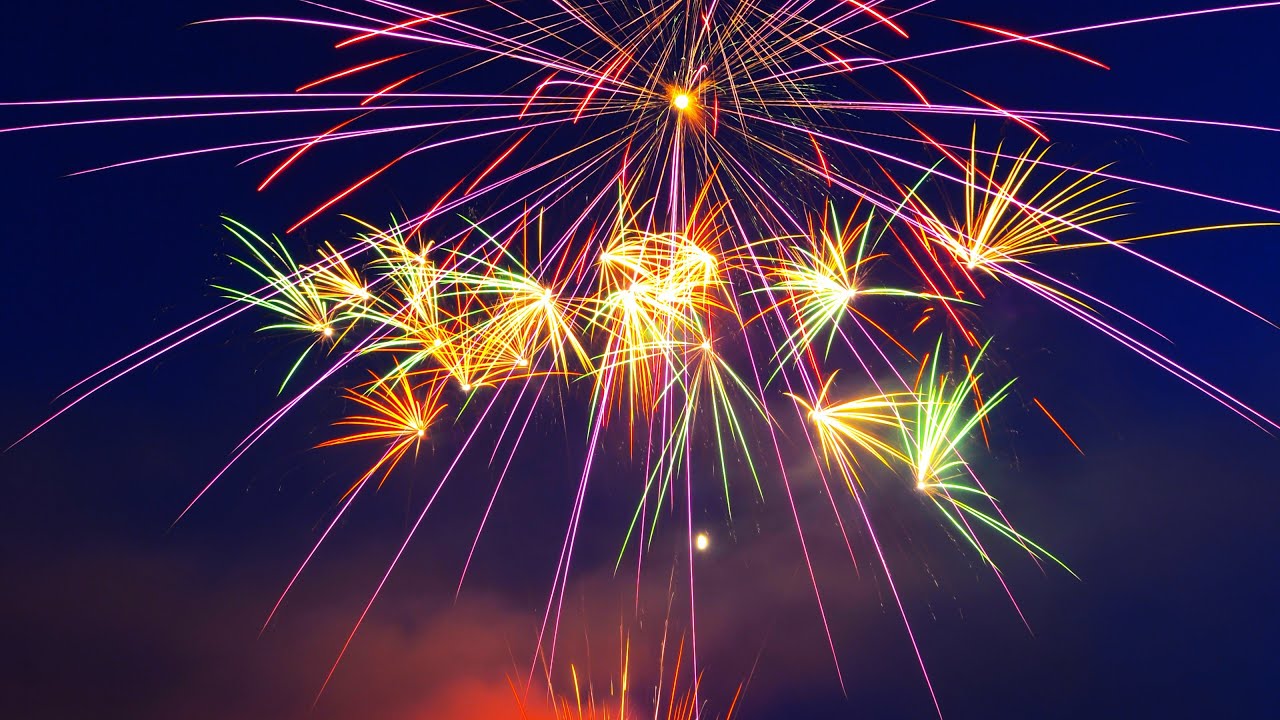 Feuerwerk beim Sommerfest in Tübingen