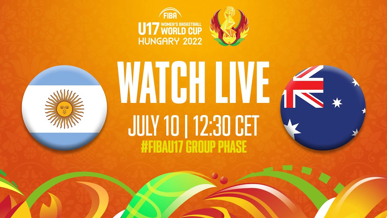 Full Basketball Game | Argentina v Australia | FIBA U17 Women's Basketball World Cup 2022