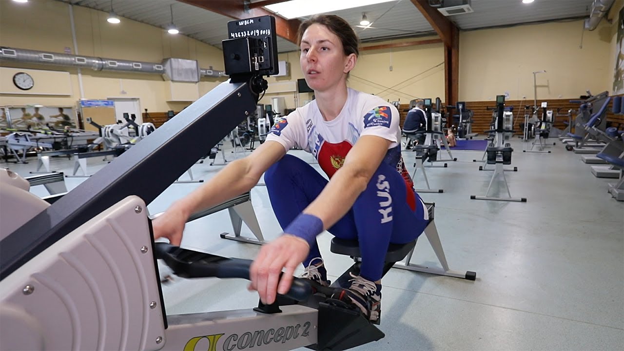Обучающее видео по гребле на тренажёре concept 2 от Боталовой Марии