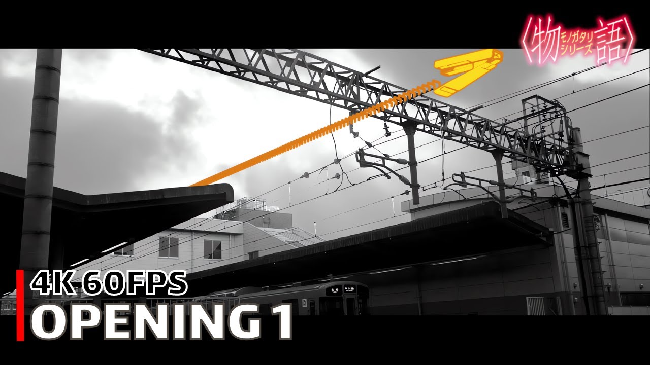 Bakemonogatari - Opening 1 【staple stable】 4K 60FPS Creditless | CC