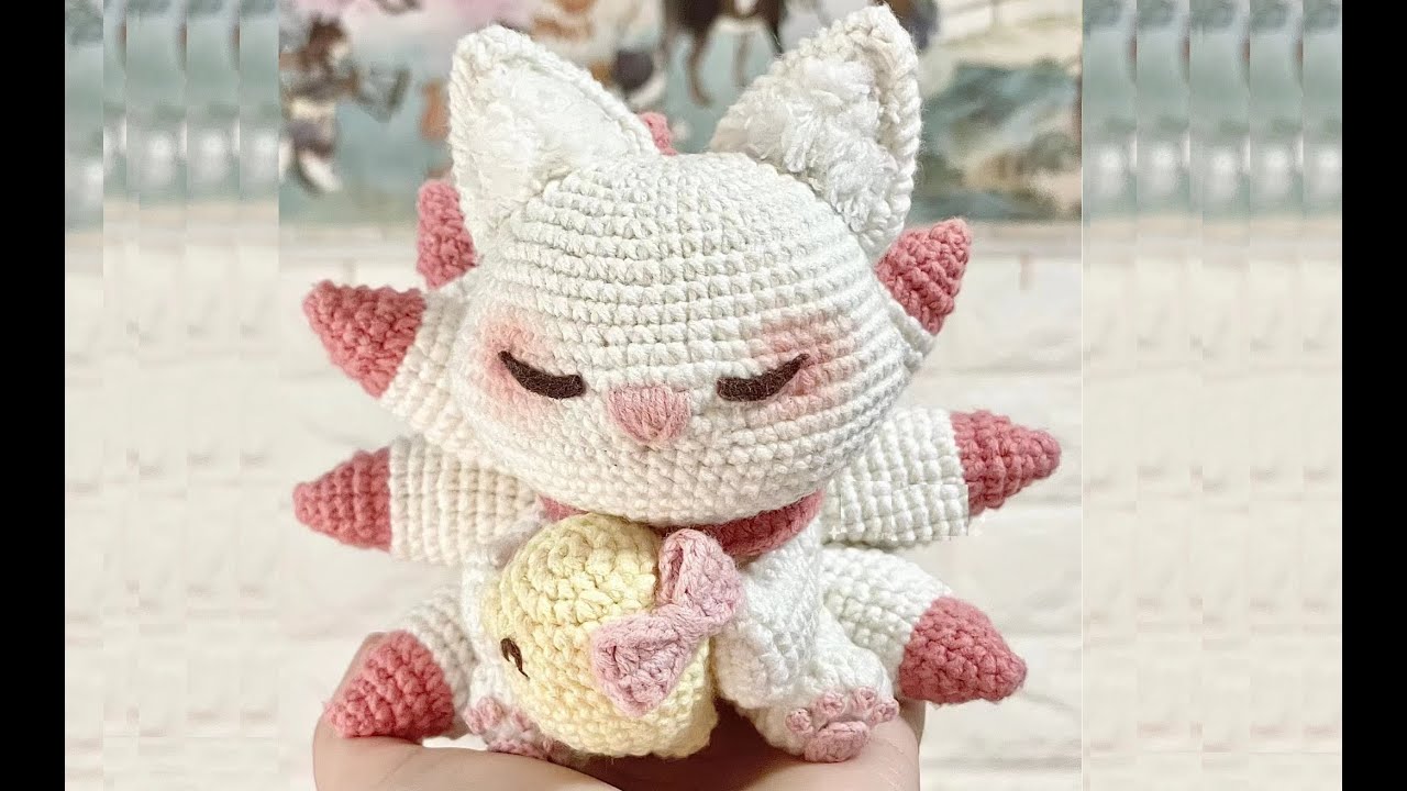 DIY Handmade Crochet Amigurumi Nine Tails Fox Doll 钩针编织九尾狐娃娃#crochet #diy #handmade #手作 #amigurumi