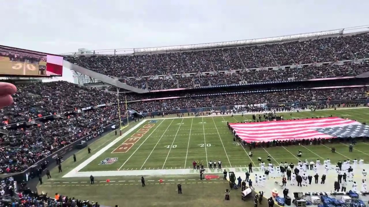 National Anthem at Bears vs. lions 12/22/24 #nfl  #chicagobears #detroitlions #nationalanthem
