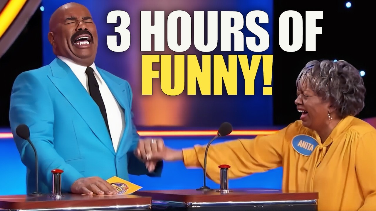 3 Hours of the Funniest Family Feud Moments | Steve Harvey Reacts (Ultimate Compilation)