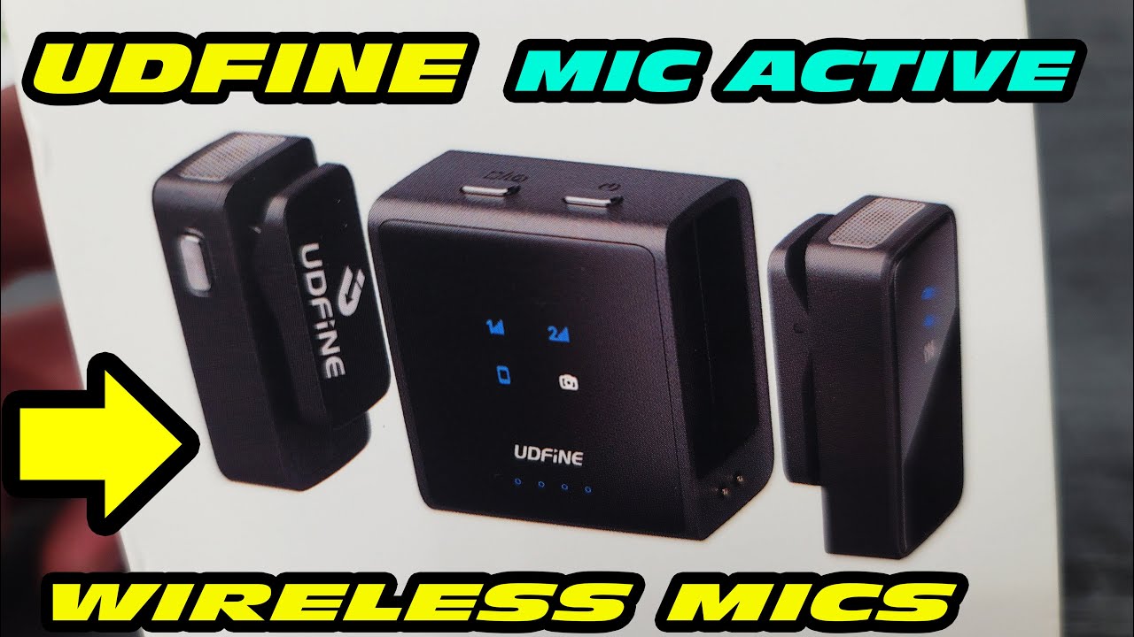 Беспроводной активный микрофон UDFINE MIC с шумоподавлением — распаковка и обзор.