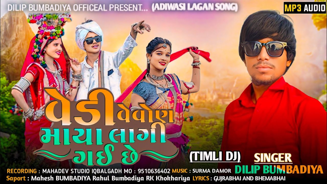 વેડી વેવોણ માયા લાગી ગઈ છે || vedi vevon  Maya lagi se dilip bumbadiya new timli song