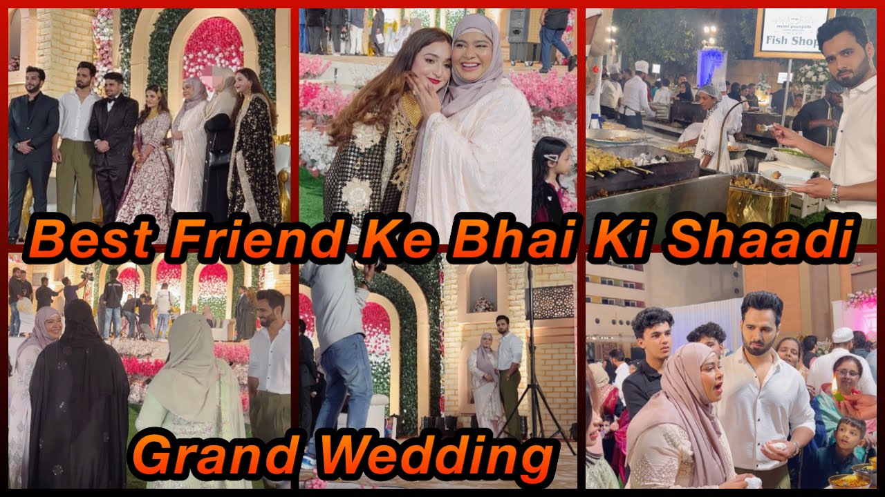 Grand Wedding (Walima) At Tulip Star| Friend ke Bhai ki Shaadi hai😍| #wedding #family #familyvlog