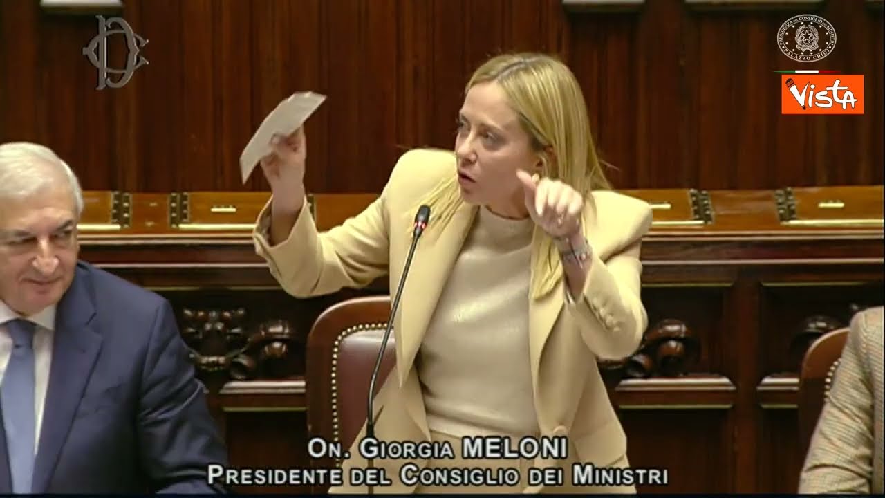 L'INTERO discorso di Giorgia Meloni alla Camera prima del Consiglio Europeo sulla Russia
