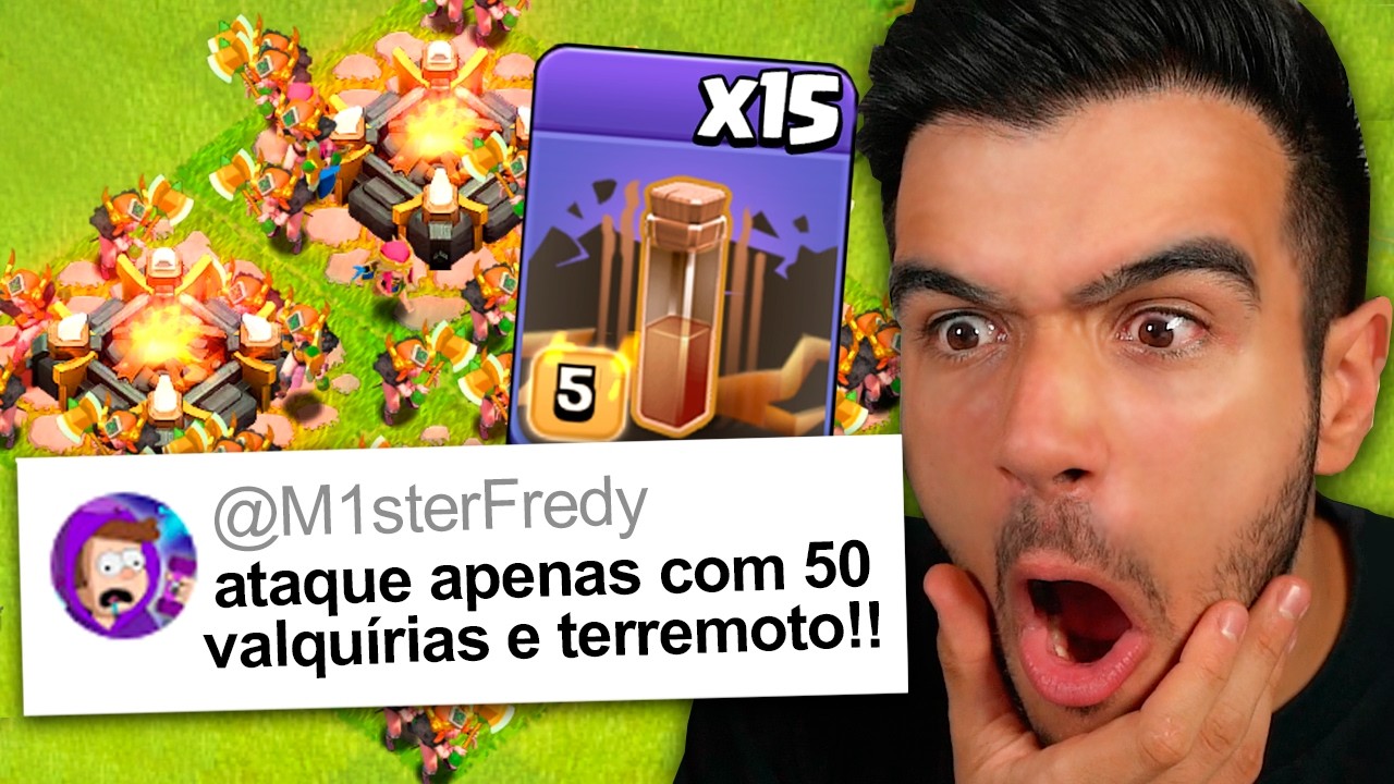 TESTEI O ATAQUE DOS INSCRITOS E... Clash of Clans