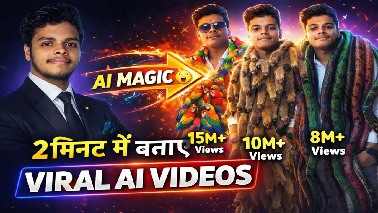 2 मिनट में बताए Viral AI Videos 🤯 | Trending AI Video Kaise Banaye #aivideo #trending #viral #ai 