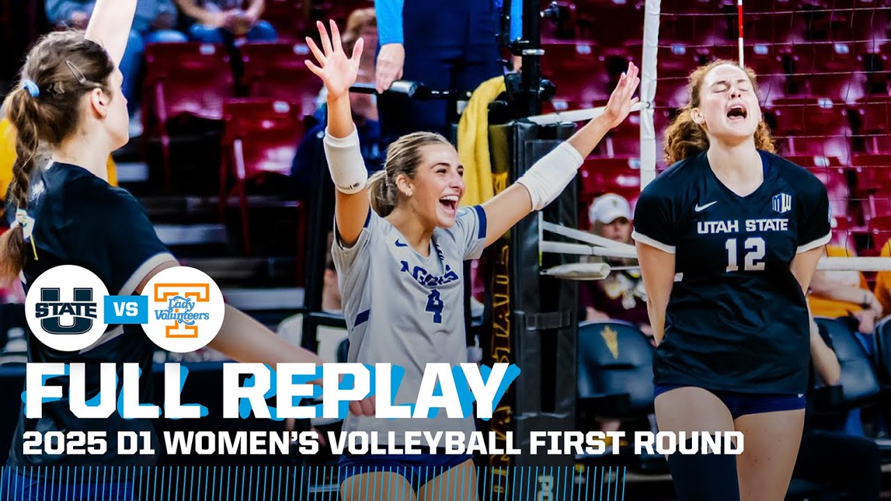 Utah State vs. Tennessee: 2025 NCAA women's volleyball first round | FULL REPLAY