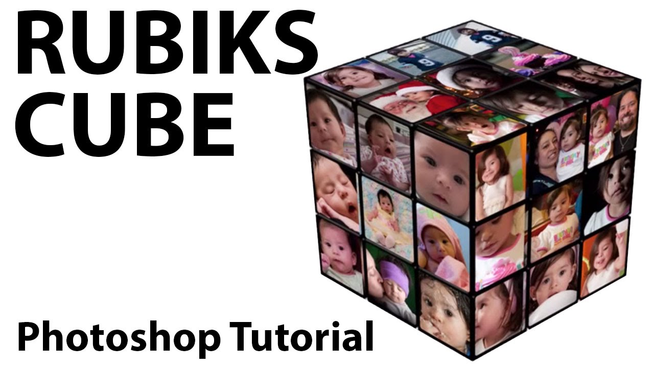 Photoshop - Create a Rubik's Cube Photo Frame