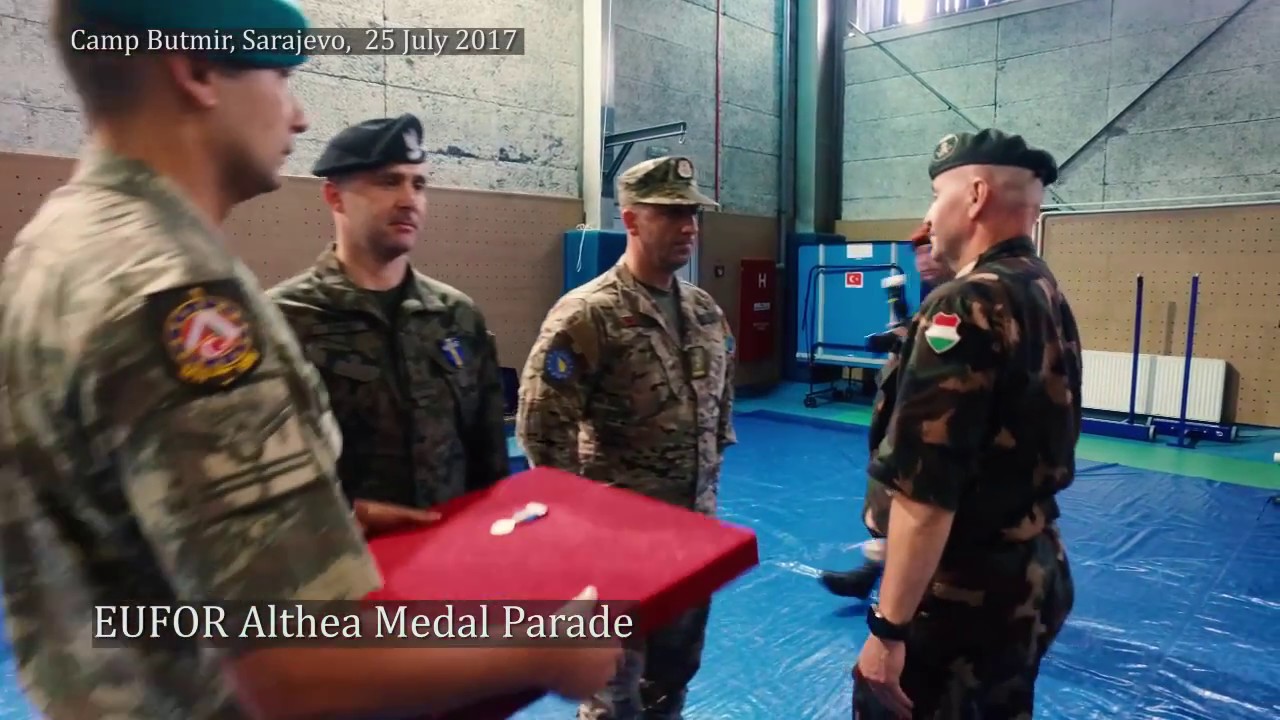 EUFOR Althea Medal Parade 25 July 2017