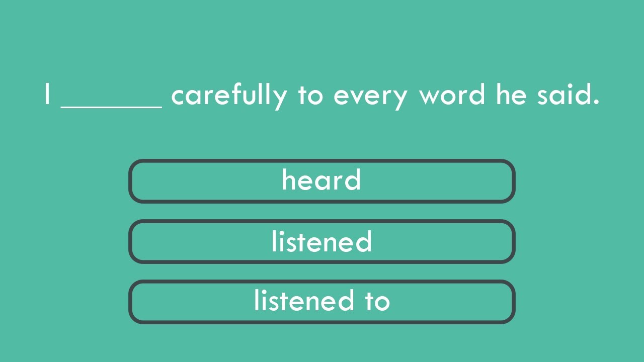 Hear or Listen?