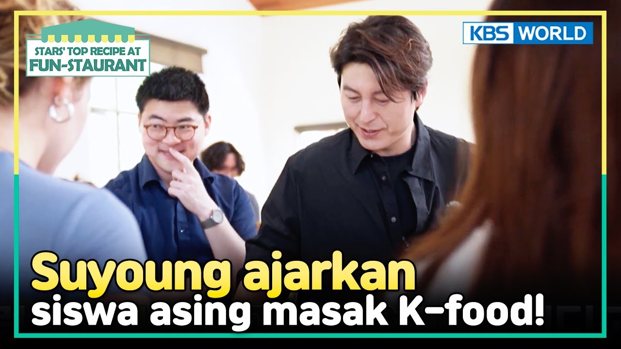 [IND/ENG] Suyoung mengajar kelas masak di Universitas Stanford | Fun-Staurant | KBS WORLD TV 240701
