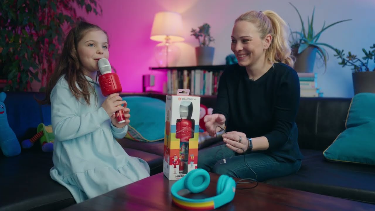 GOGEN Kinderkaraoke Mikrofon mit Lautsprecher