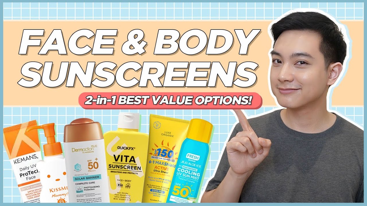 Super CONVENIENT 2-in-1 FACE & BODY Sunscreens! Options UNDER P500! (Filipino) | Jan Angelo