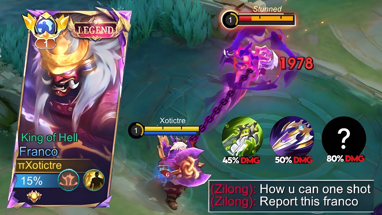 THIS FRANCO DAMAGE BUILD IS ILLEGAL 💀 ( they auto report me ) ~ XOTICTRE 