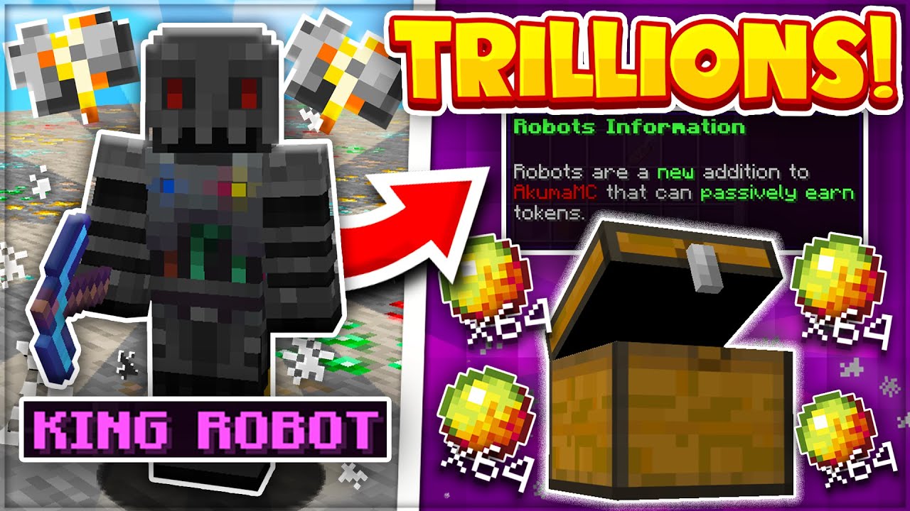 MAKING *TRILLIONS* FROM MY AUTOMATIC ROBOT FARM | Minecraft OP Prisons | AkumaMC