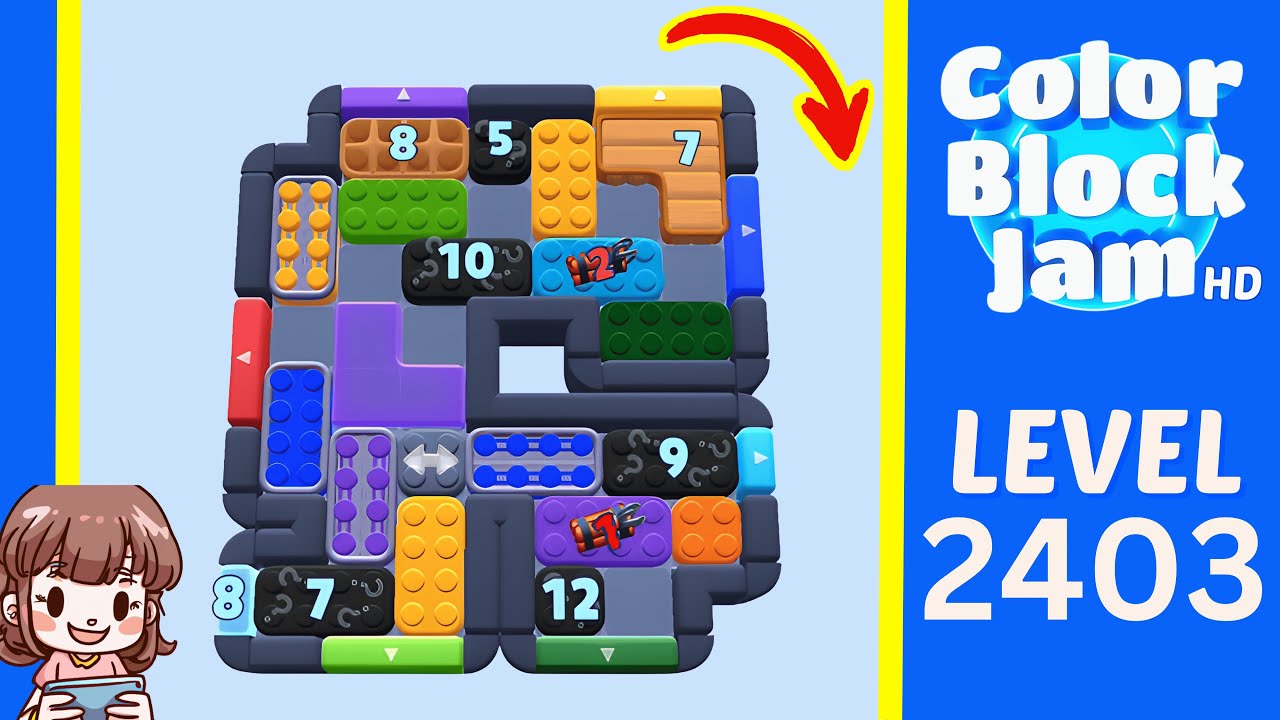 Color Block Jam Level 1493 (2403) Solution Walkthrough