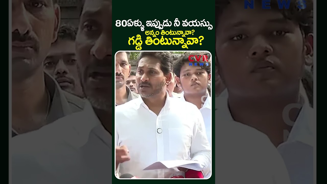 80ఏళ్ళు ఇప్పుడు నీ వయస్సు..అన్నం తింటున్నావా? గడ్డి తింటున్నావా? | YS Jagan Comments On CM CBN