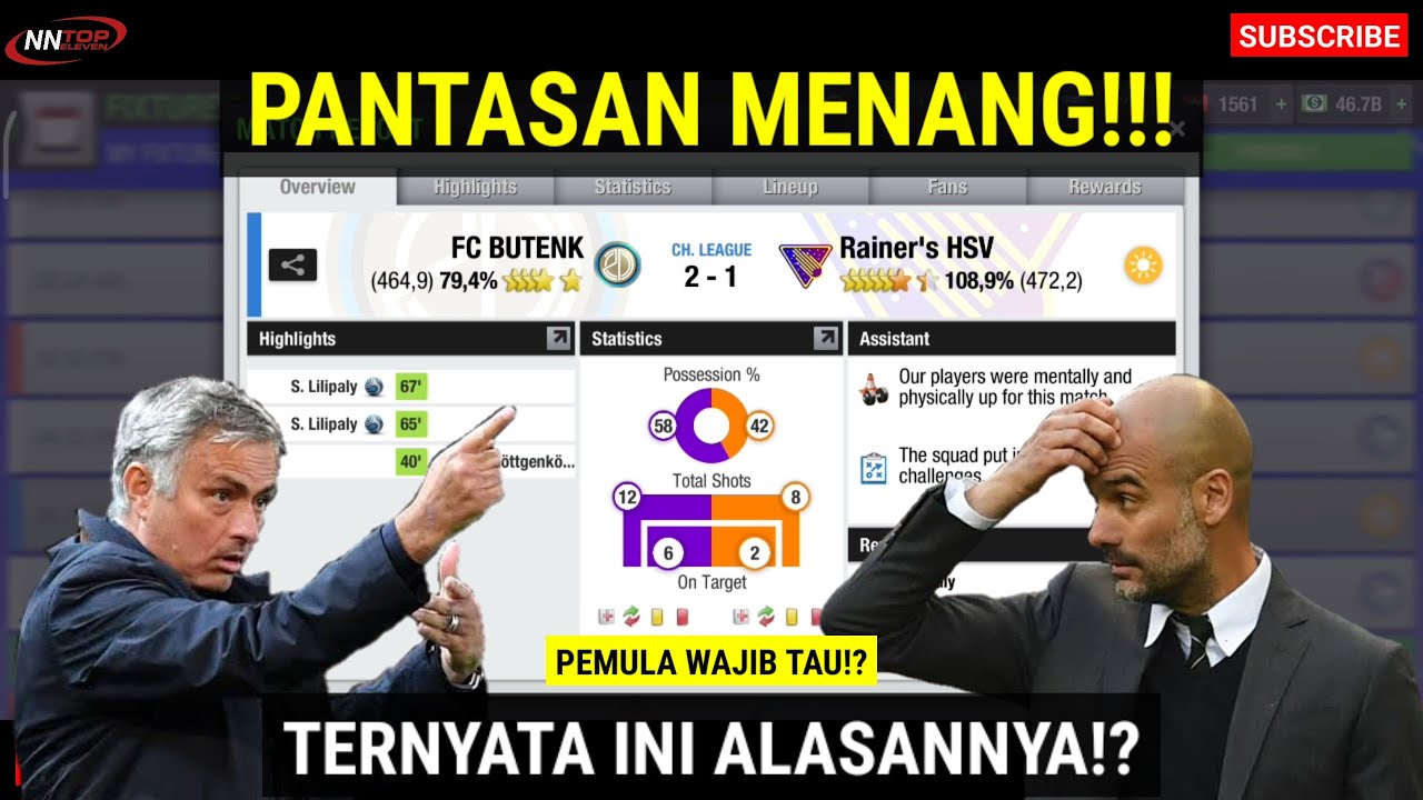 PANTESAN MENANG LAWAN TIM BESAR, TERNYATA⁉️ TOP ELEVEN