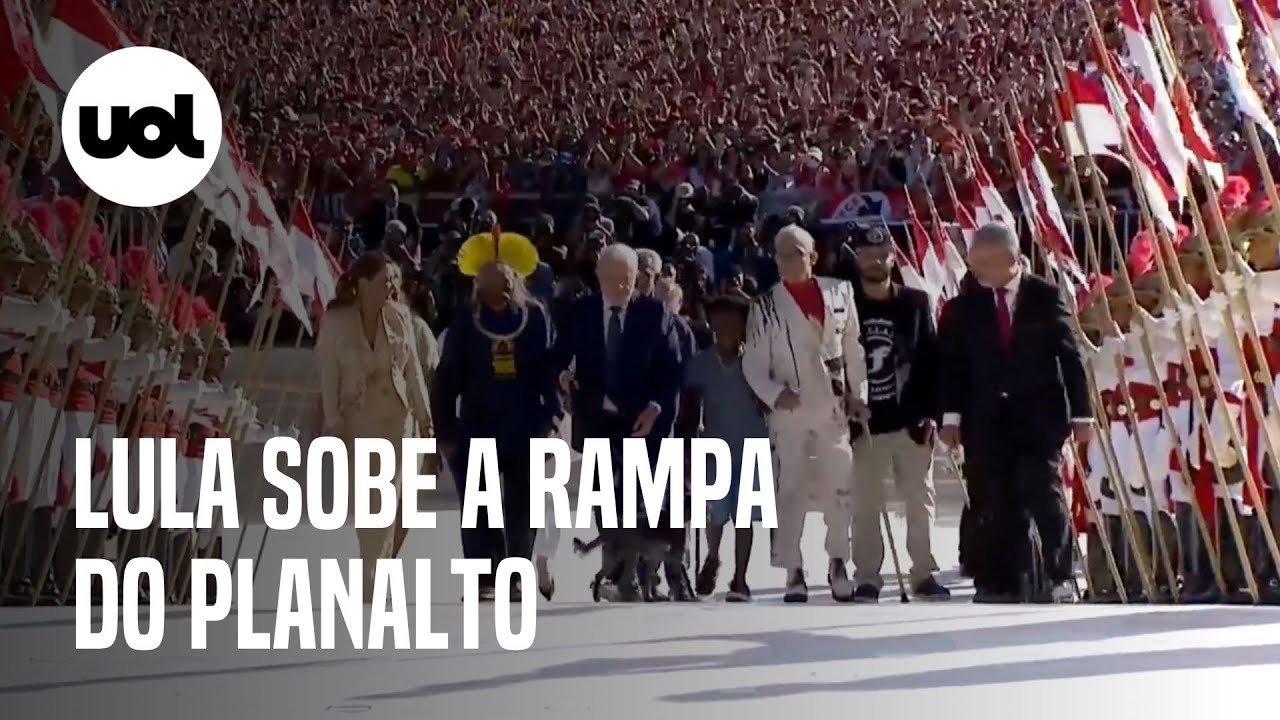 Lula sobe a rampa do Palácio do Planalto: veja vídeo completo