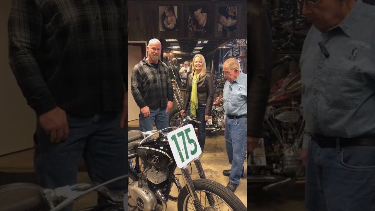 1953 Hoffman built in Germany with Jerry Ottaway at Twisted Oz Motorcycle Museum