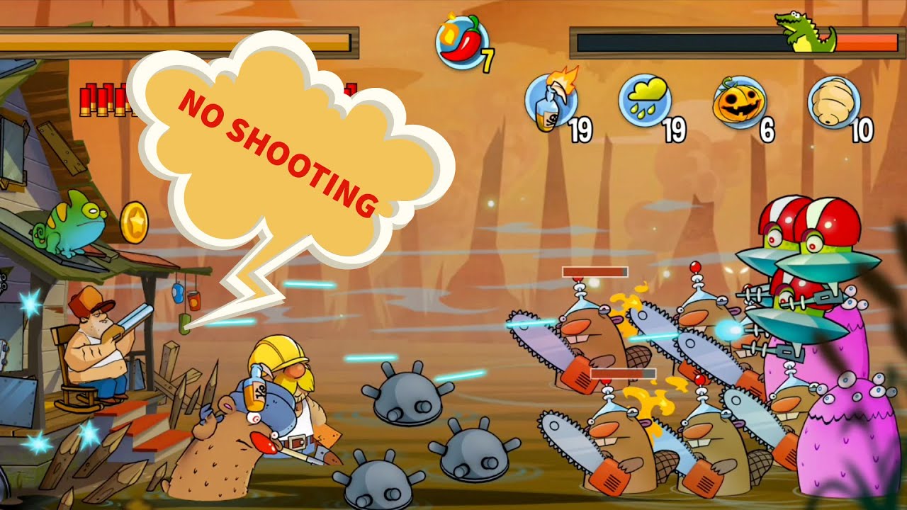 No Shooting - Only Defence | Swamp Attack