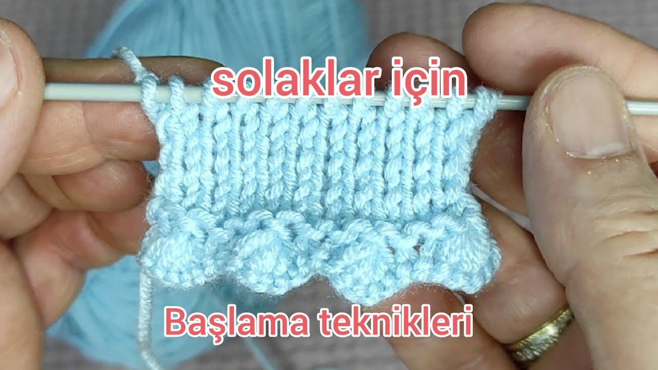 Örgüye başlama teknikleri Örgüde değişik bir başlama Solaklar için😉🤗 örgü