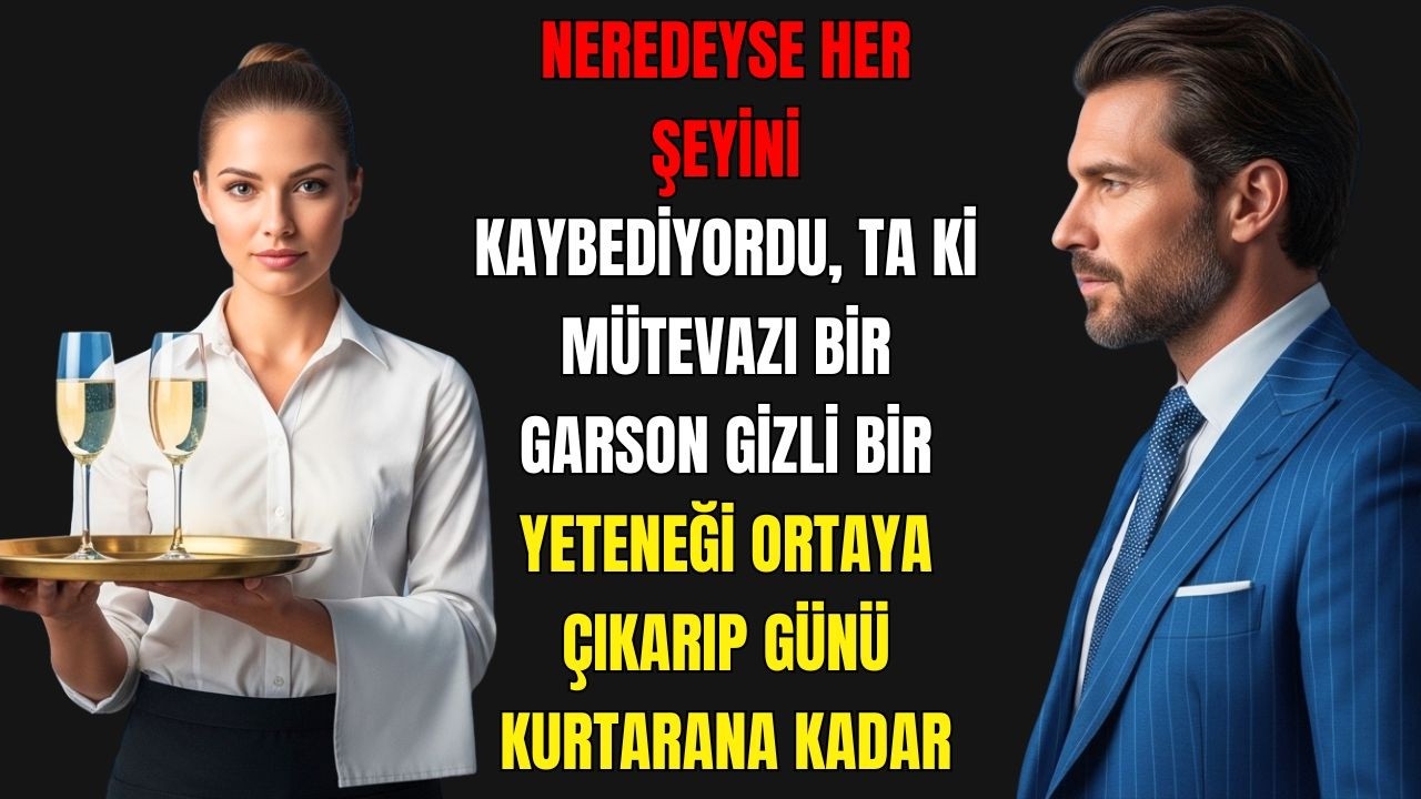 HER ŞEYİ KAYBETMEK ÜZEREYDİ TA Kİ MÜTEVAZI BİR GARSON GİZLİ YETENEĞİYLE GÜNÜ KURTARDI TAM ZAMANINDA!