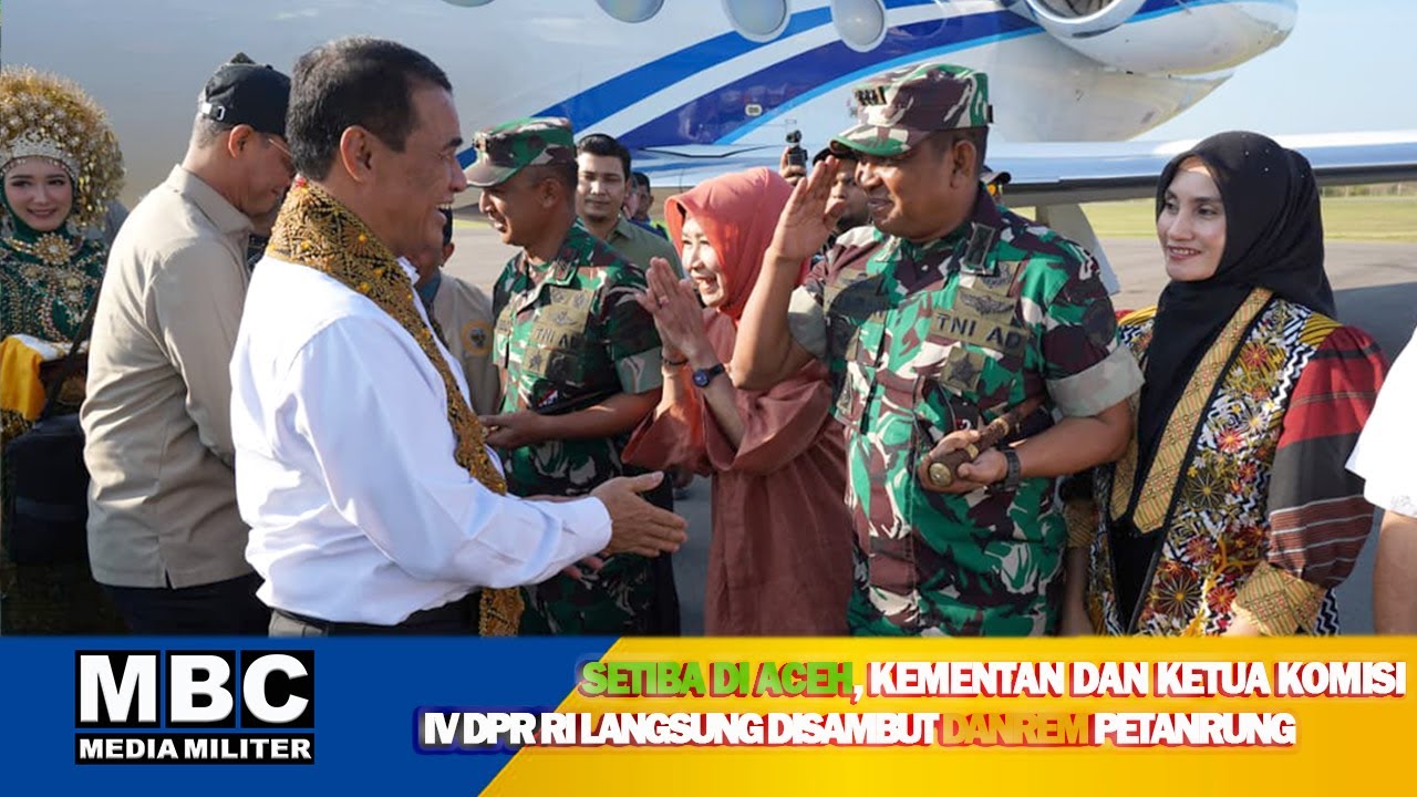 Danrem Petarung Sambut Mentan dan Ketua Komisi IV DPR RI Kunker Ke Aceh