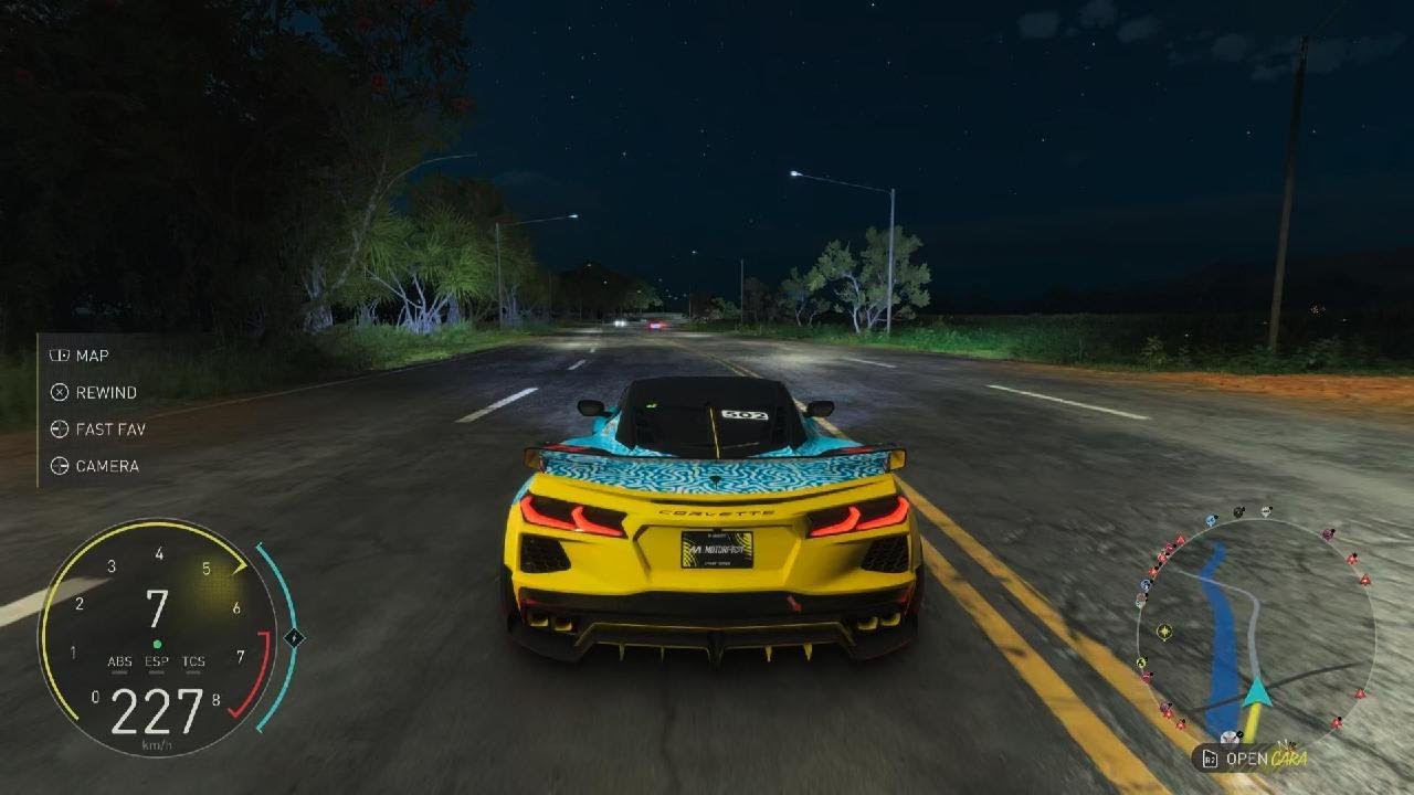 Corvette c8 driving The CrewMotorfest