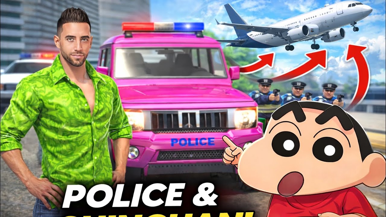 🤩 Purchase Modified Aeroplane💥🚨 Indian Theft Auto Simulator💥🤯 Franklin and Shinchan Game Video 🤯💥🎮