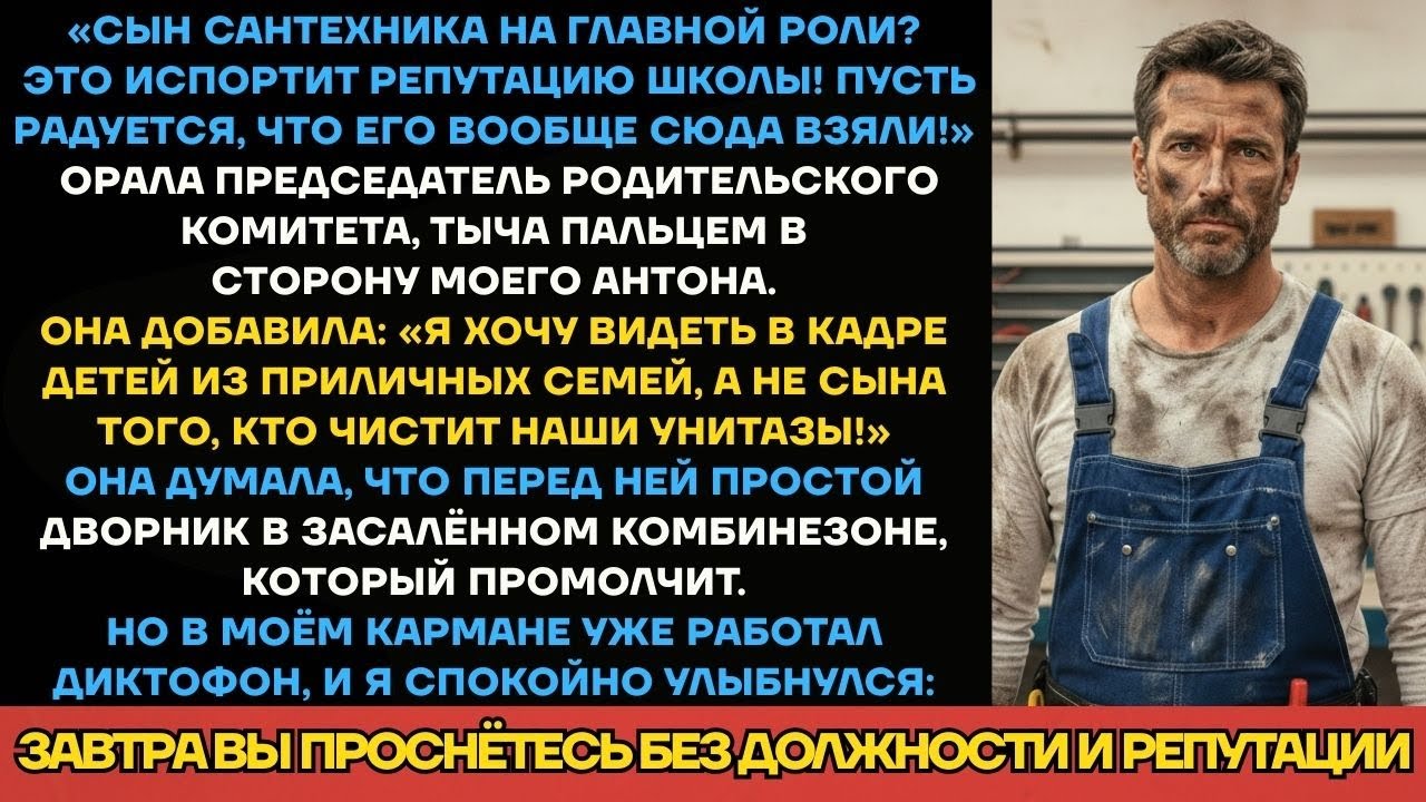 Председатель Родкомитета: Сын Сантехника Испортит Школе Репутацию. Она Не Знала, Что Я Записываю