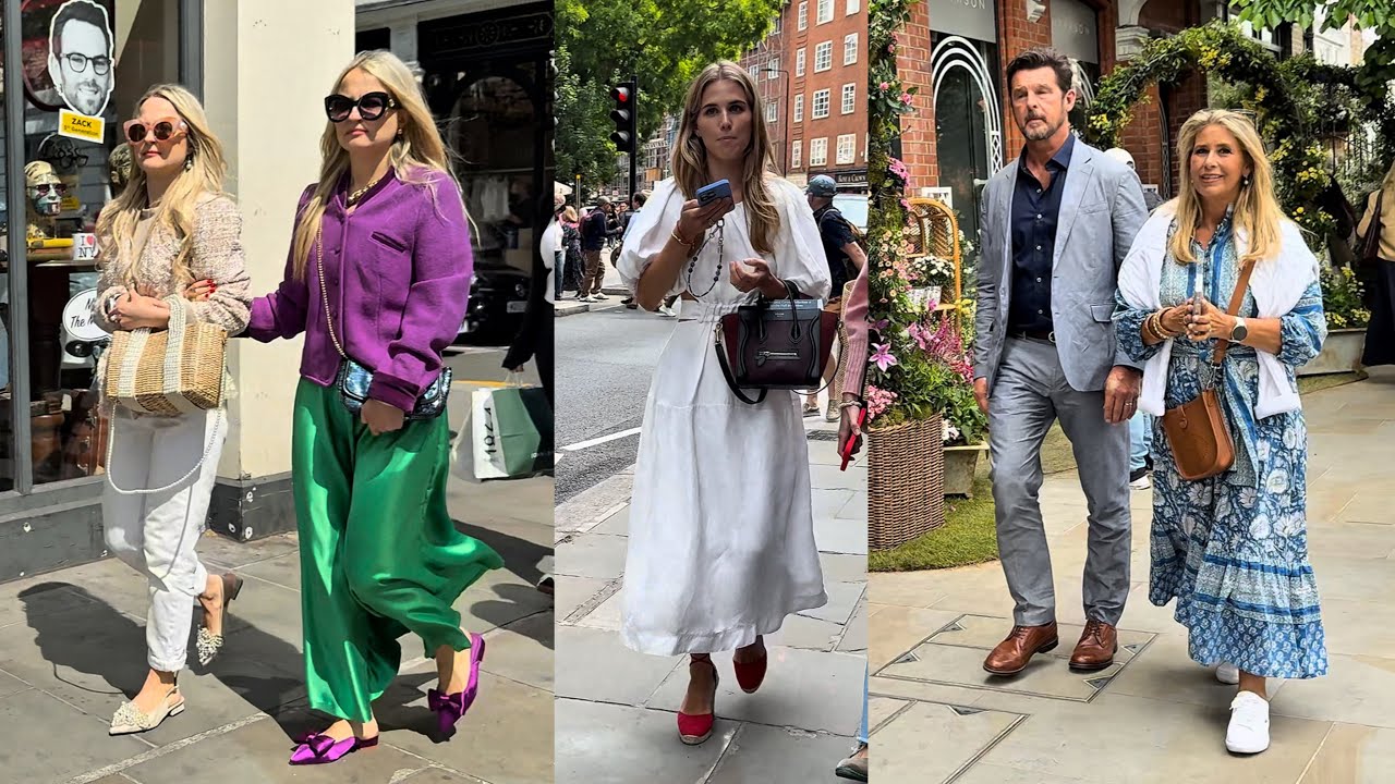 Elegant street fashion for  those embracing life at 50 ,60 ,70 . Chelsea in Bloom 2025