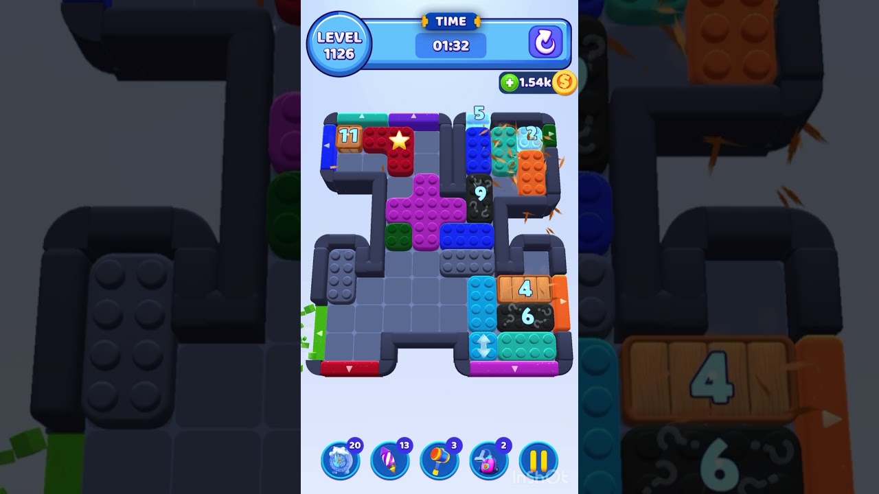 Color Block Jam Level 1126 &ndash; Full Puzzle Solution (No Boosters)