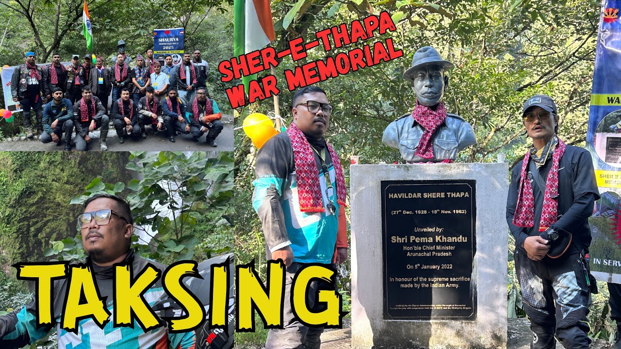 Finally pohoncha TAKSING | Sher-e-Thapa war memorial | Shaurya Motorcycle Rally
