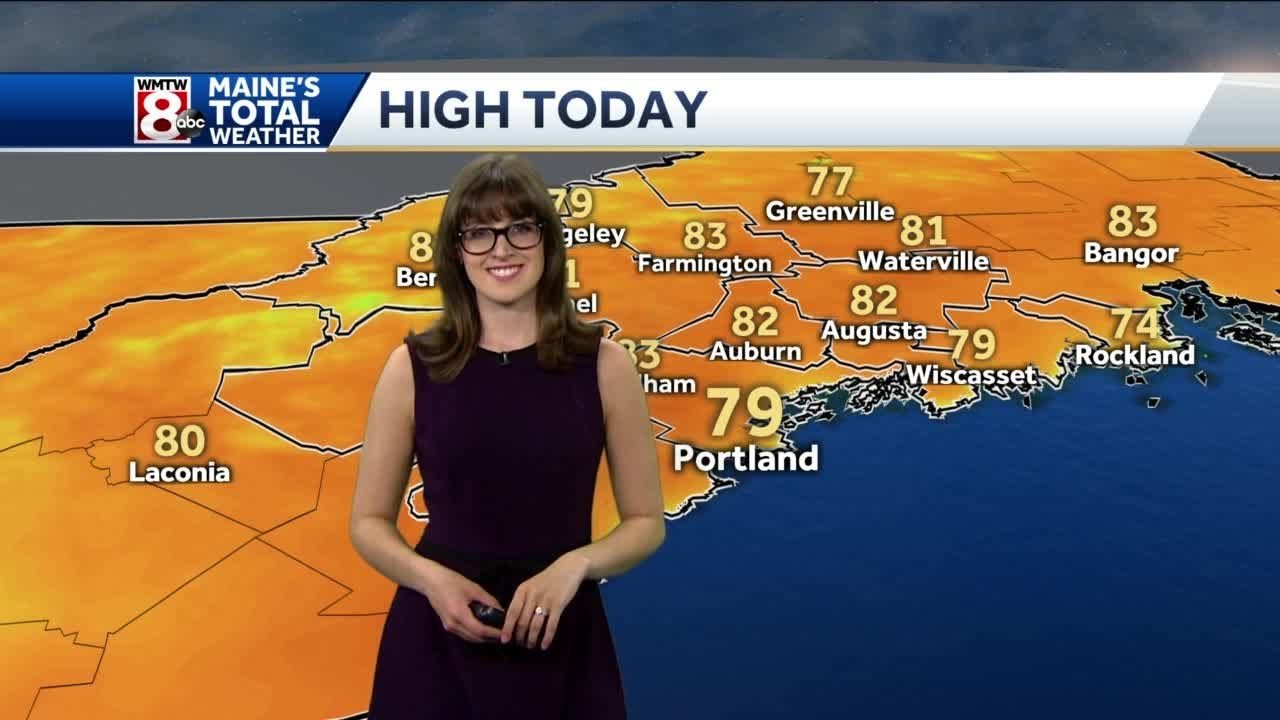 Mainly cloudy this afternoon with just a few showers