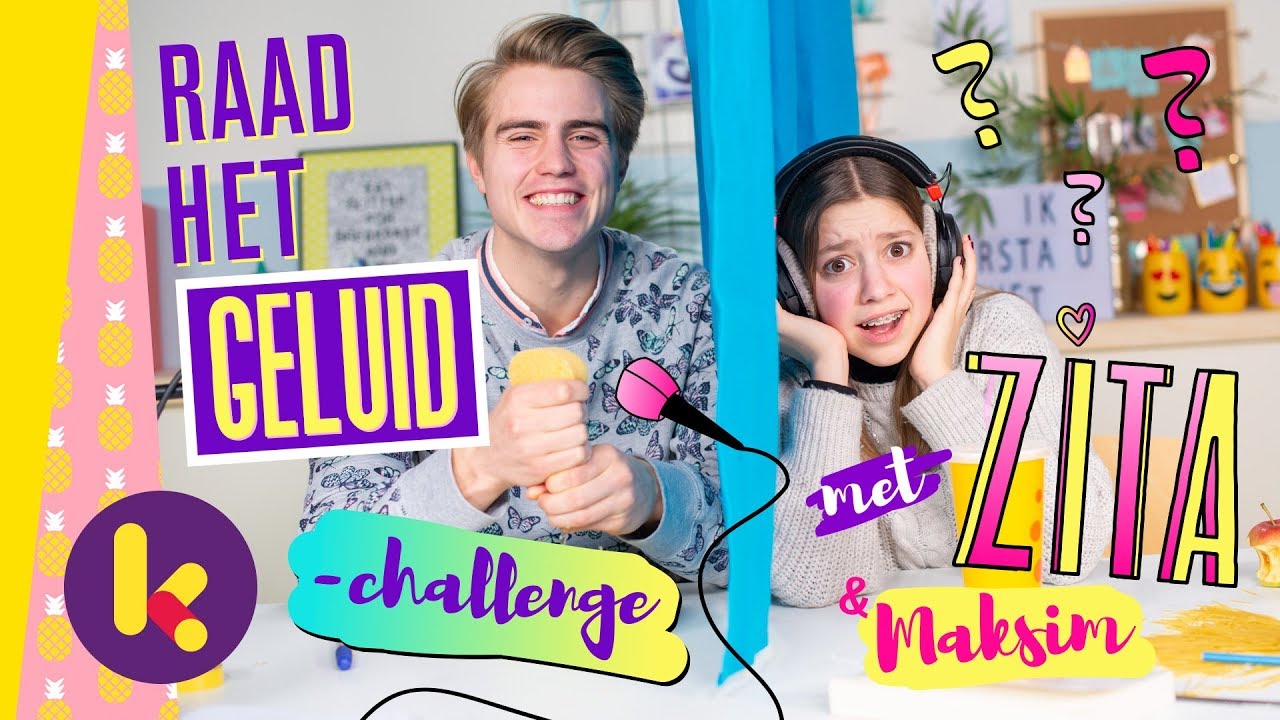 Raad het geluid-challenge met Zita en Maksim van 