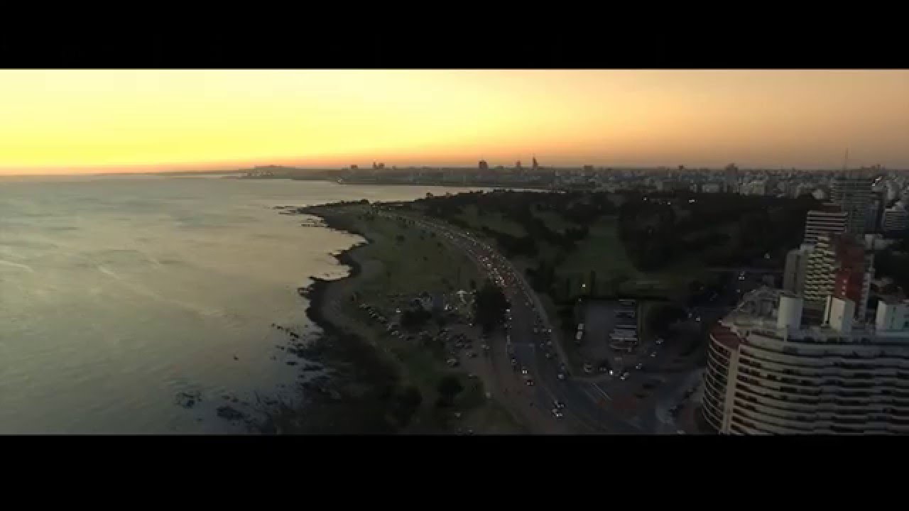 Atardecer en La Rambla de Montevideo - Droneshots Uruguay - DJI Inspire ONE