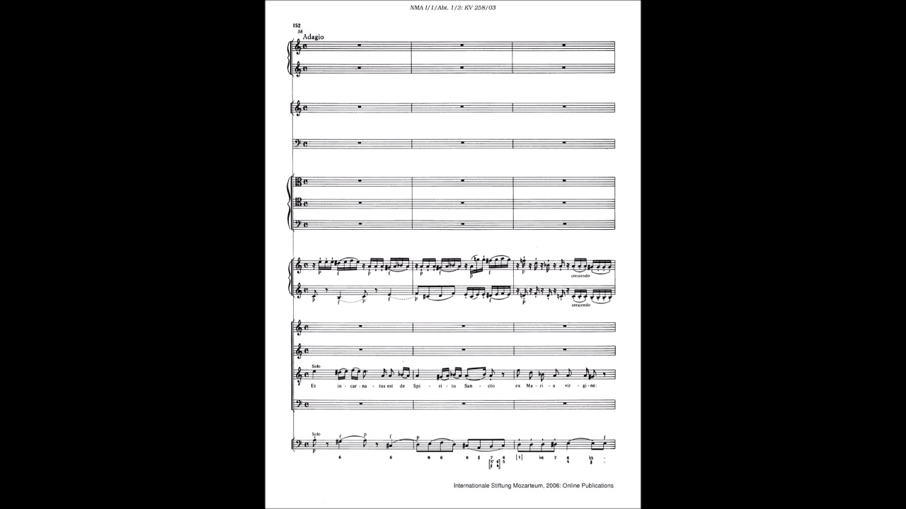 Wolfgang Amadeus Mozart - Mass in C major, K 258 