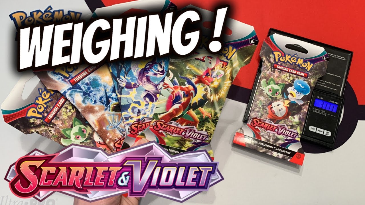 How to WEIGH Scarlet & Violet Blister Packs