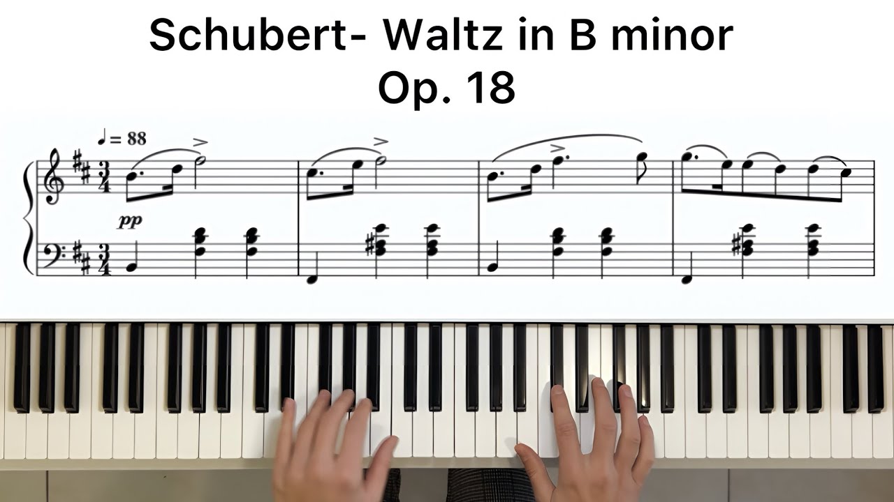Schubert – Waltz in B Minor, D.145 No. 6 | AMEB Grade 3 / ABRSM Grade 5 Exam Piece