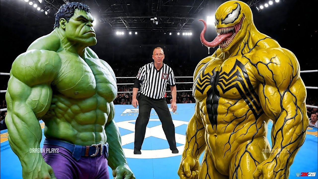 HULK VS YELLOW VENOM - EPIC BATTLE 