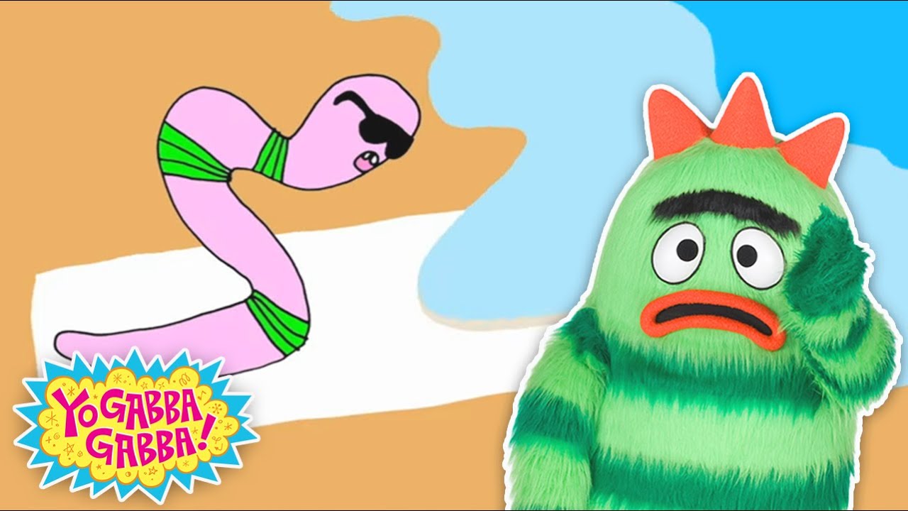 ¡Día de los Inocentes con Yo Gabba Gabba! ¿Qué le ocurre al gusano? Para niños