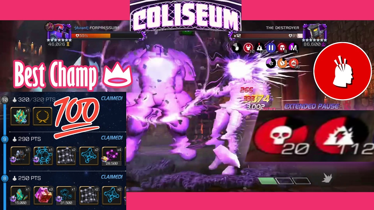 Onslaught shows Destroyer who's BOSS! 15 Bars Solo Coliseum | Marvel Contest of Champions